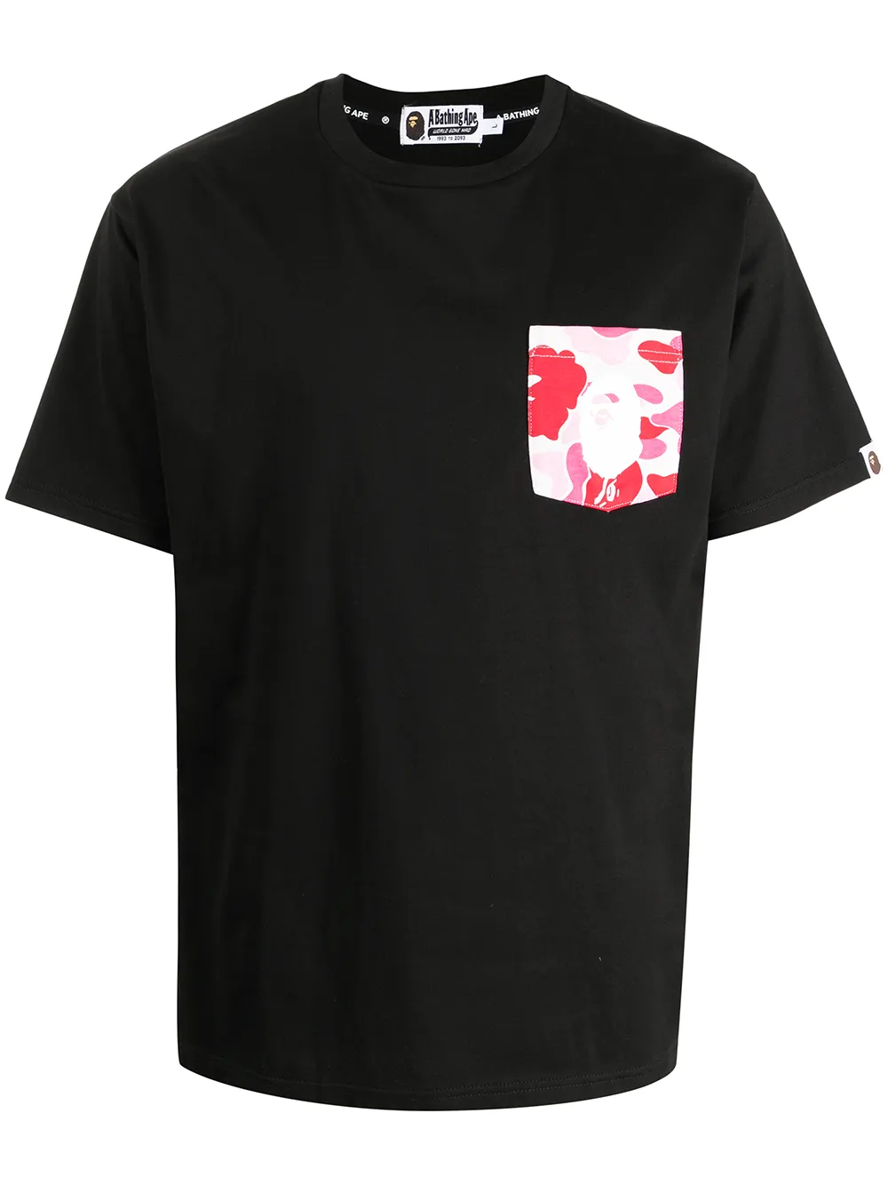 

A BATHING APE® playera con logo estampado - Negro