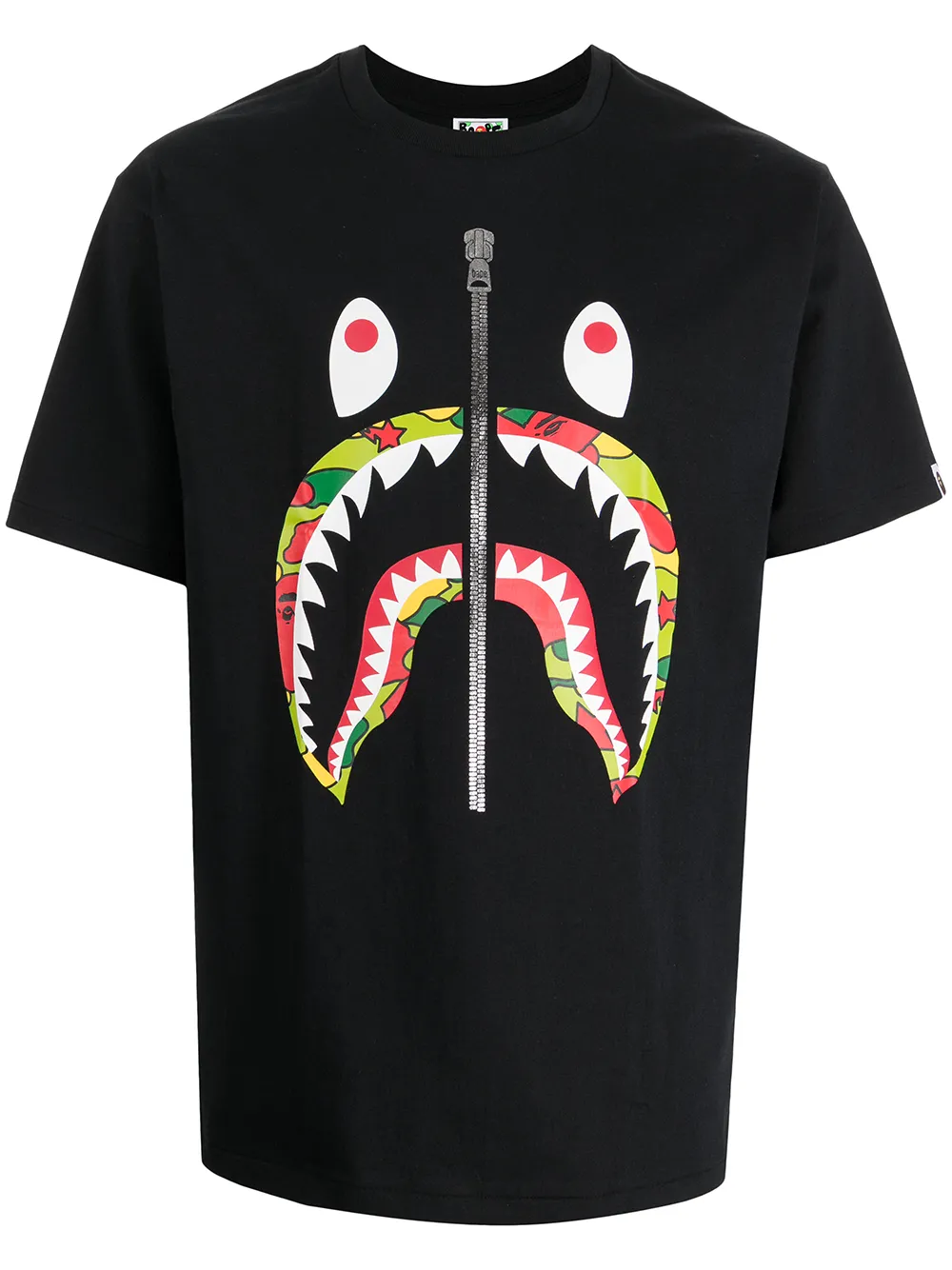 

A BATHING APE® playera con estampado gráfico - Negro