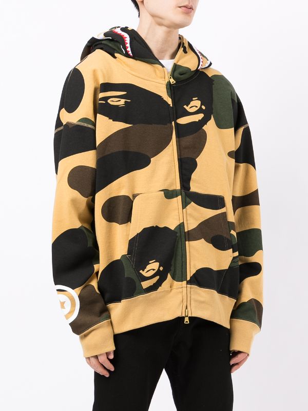 bape moletom com capuz half and half