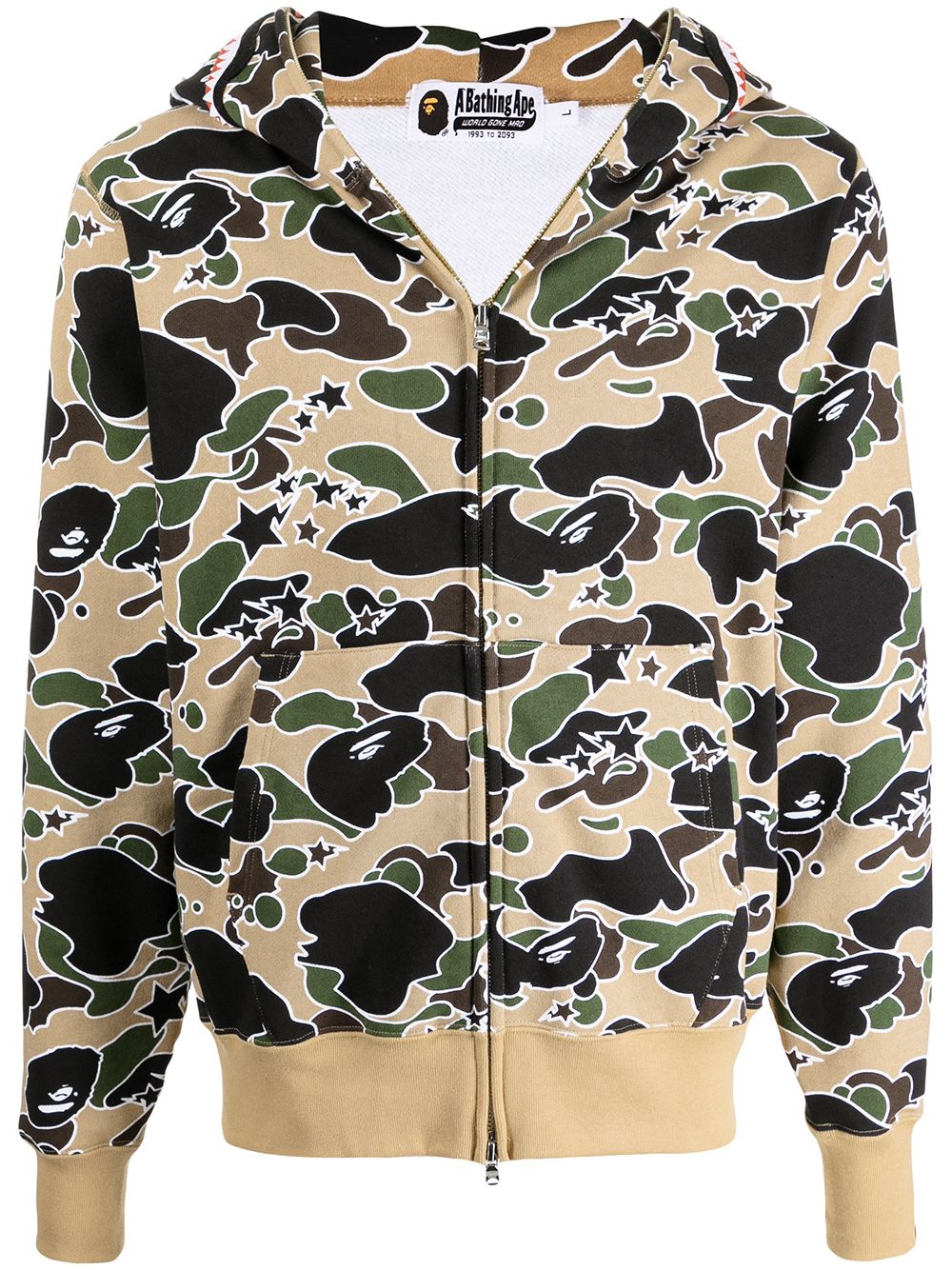 фото A bathing ape® худи с камуфляжным принтом