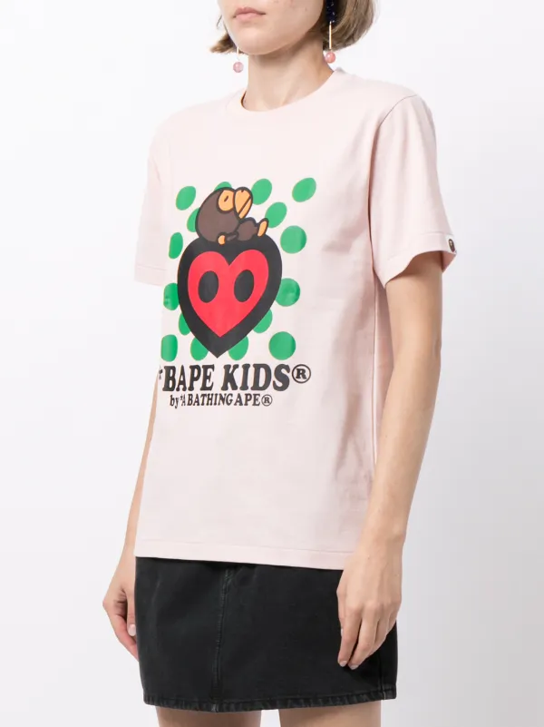 A Bathing Ape Bape Kids Heart T Shirt Farfetch A Bathing Ape Bape Kids Heart T Shirt Farfetch