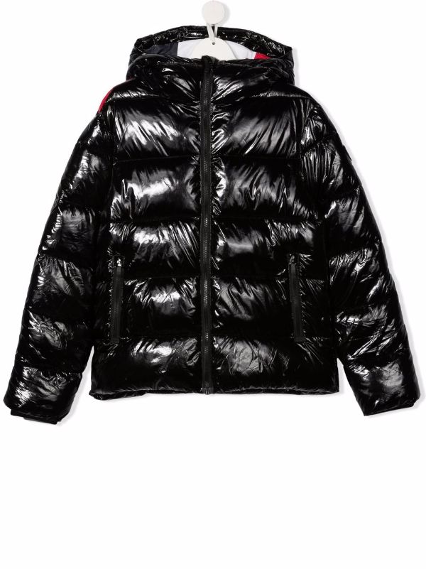 High shine 2024 hooded puffer