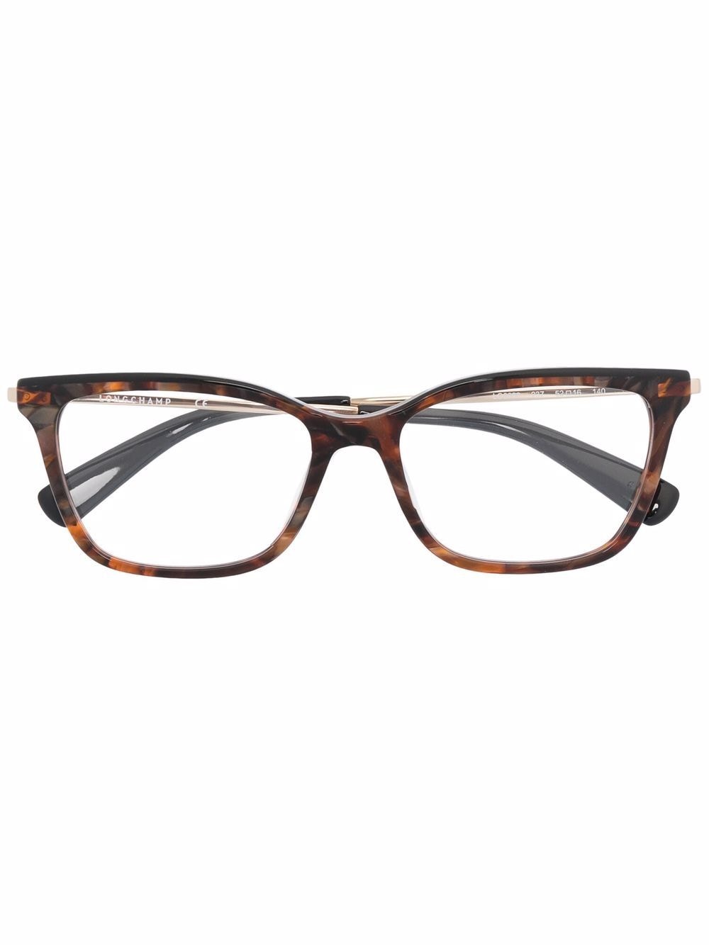 фото Longchamp очки в прямоугольной оправе черепаховой расцветки