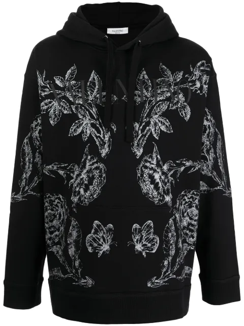 Valentino Garavani floral print hoodie