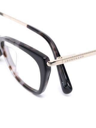 玳瑁纹猫眼框眼镜展示图