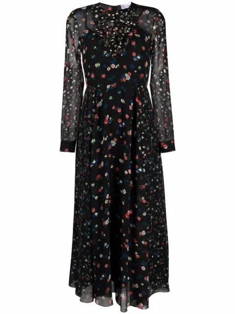 RED Valentino floral-print maxi dress