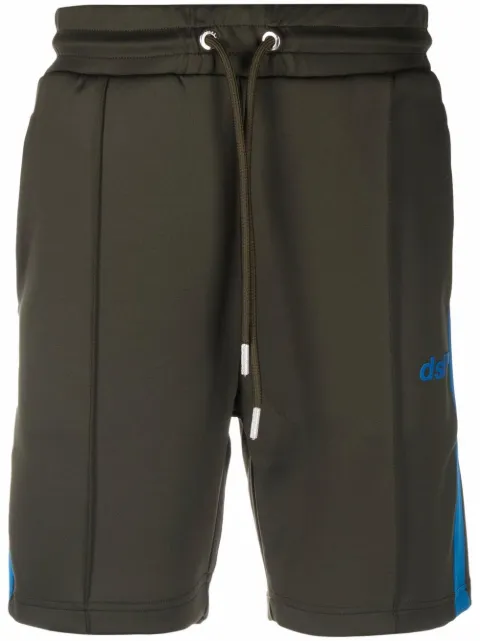 Diesel logo-print panelled track shorts 