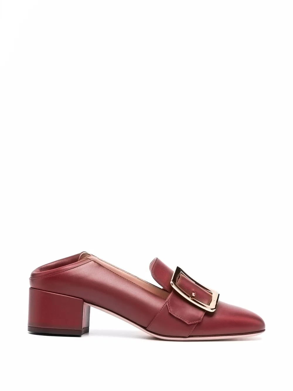 Bally Janelle 40 Block Loafers In Rot