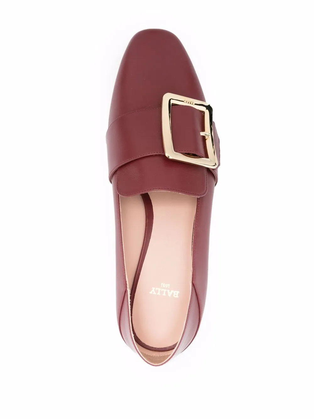 Bally Janelle 40 Block Loafers In Rot