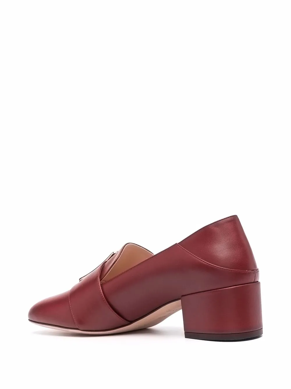 Bally Janelle 40 Block Loafers In Rot