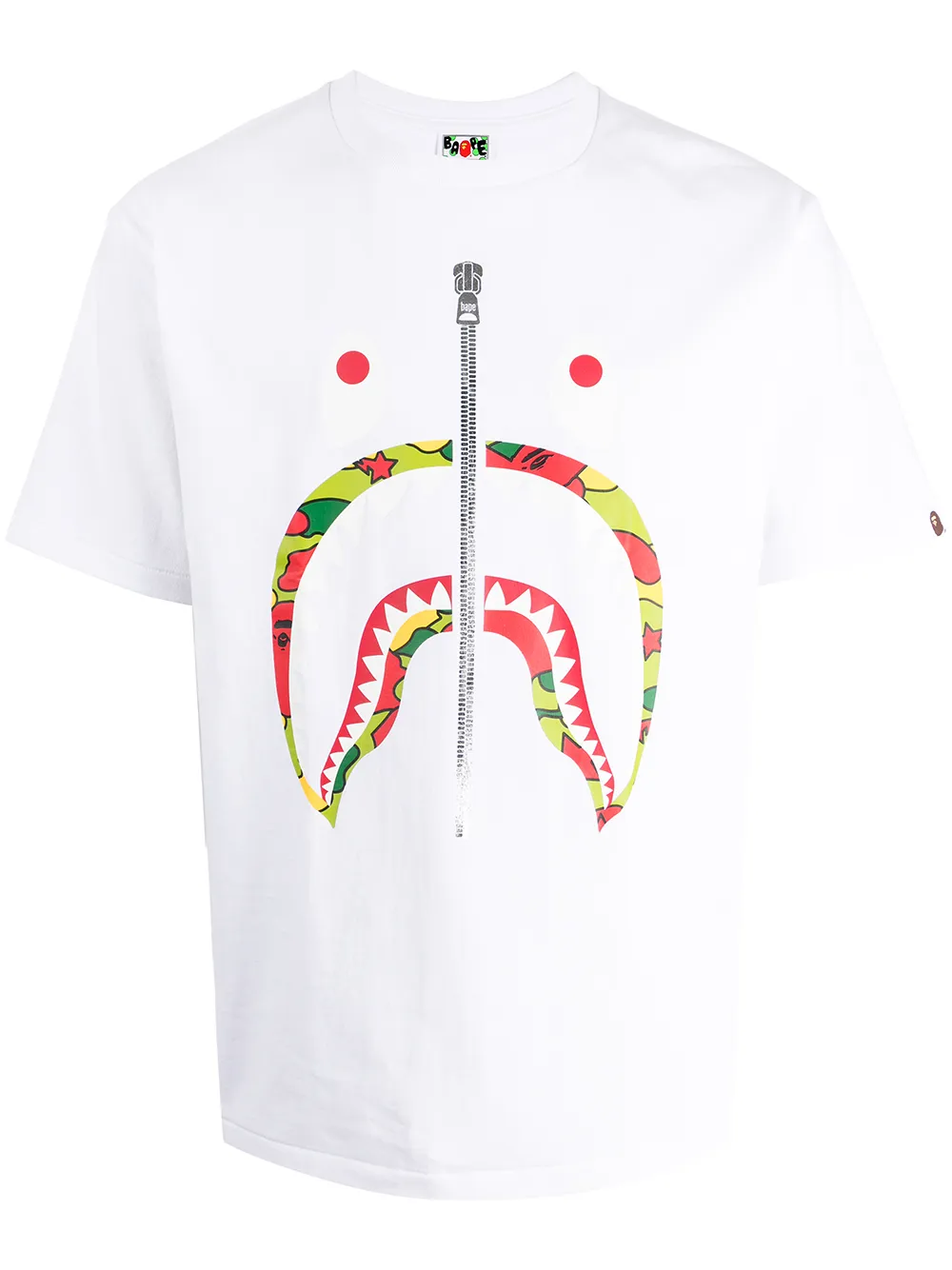 

A BATHING APE® playera con estampado gráfico - Blanco