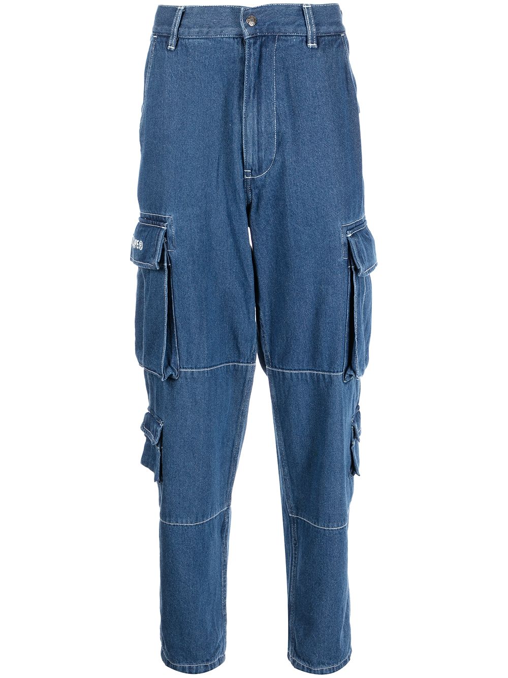 A BATHING APE® Denim cargo-pocket Jeans - Farfetch