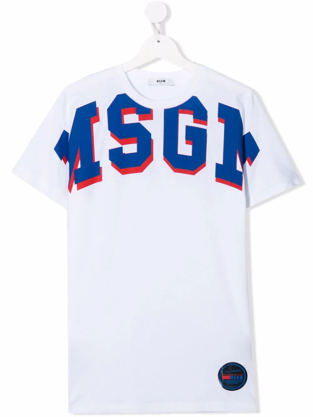 

MSGM Kids playera con logo estampado - Blanco