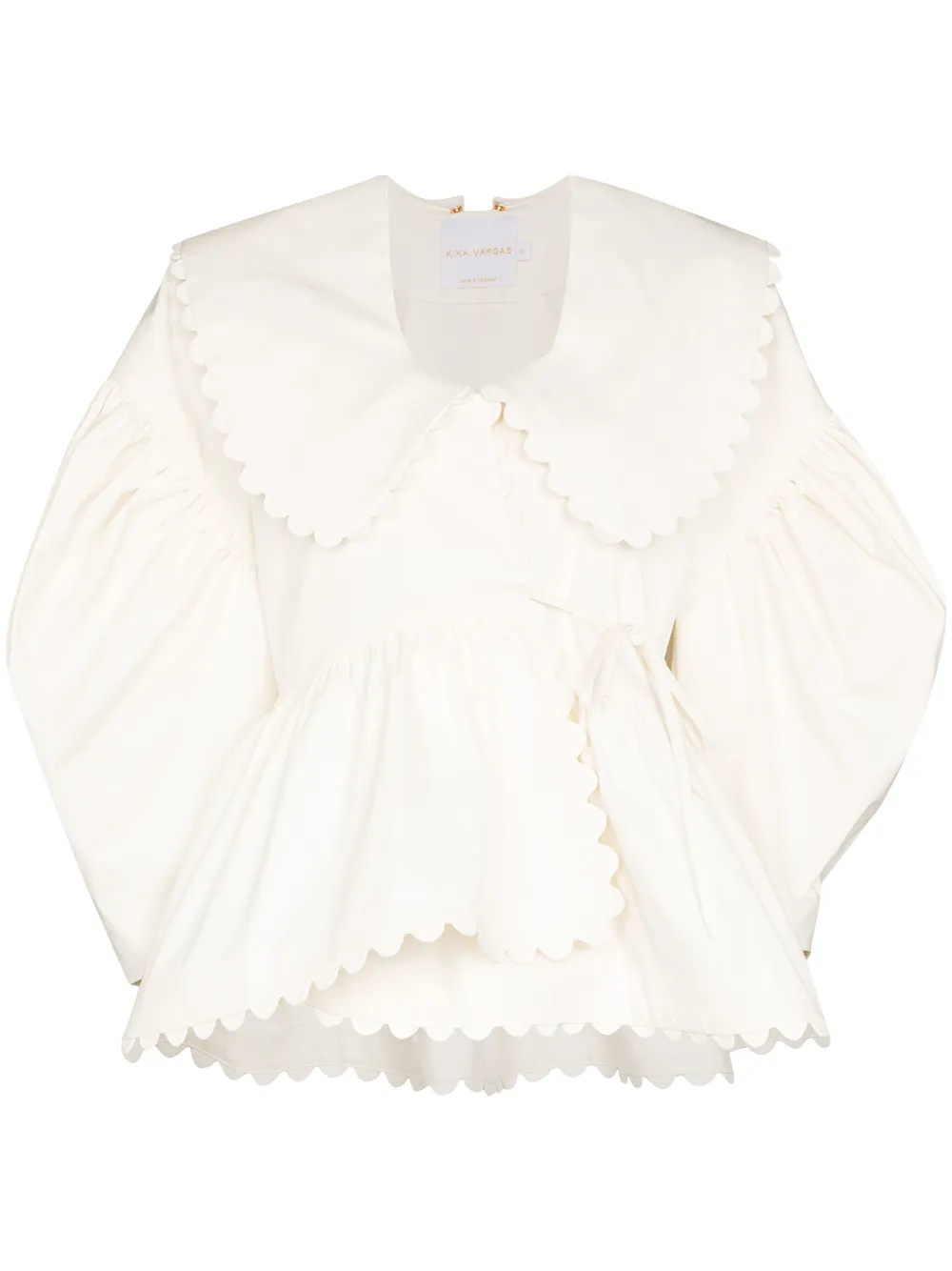 Kika Vargas блузка Shona с фестонами