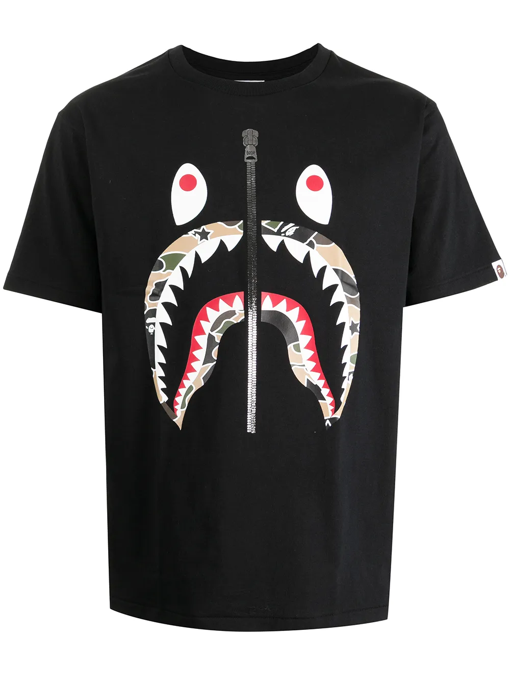 

A BATHING APE® playera con estampado gráfico - Negro