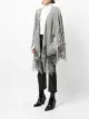 Ermanno Scervino lace-trimmed cashmere cape