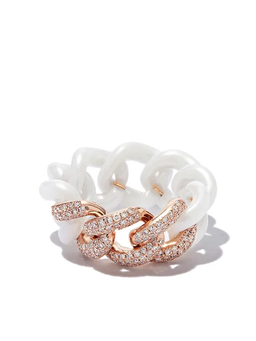 Bague en or rose 18ct à diamants - SHAY - Modalova