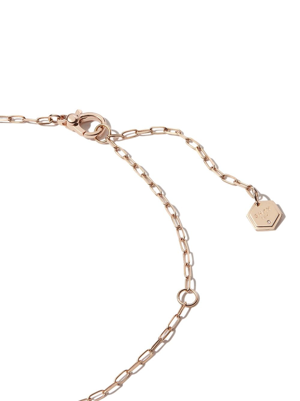Shop Shay 18kt Rose Gold Zodiac Disc Diamond And Enamel Necklace In Pink