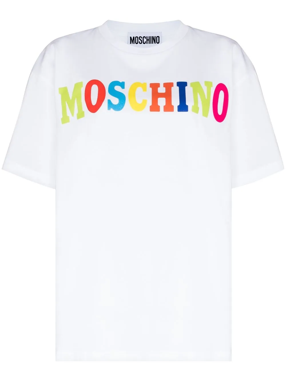 

Moschino playera con logo estampado - Blanco