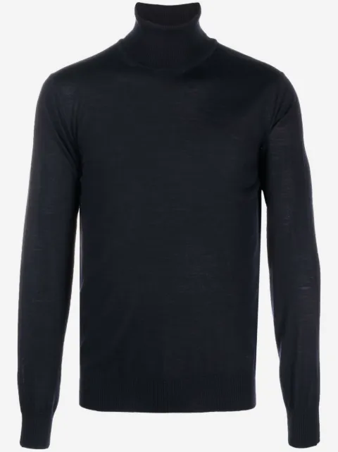 Emporio Armani suéter tejido con cuello vuelto