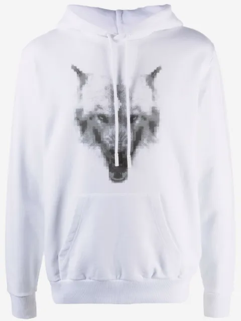 COUNTY OF MILAN wolf-print cotton hoodie