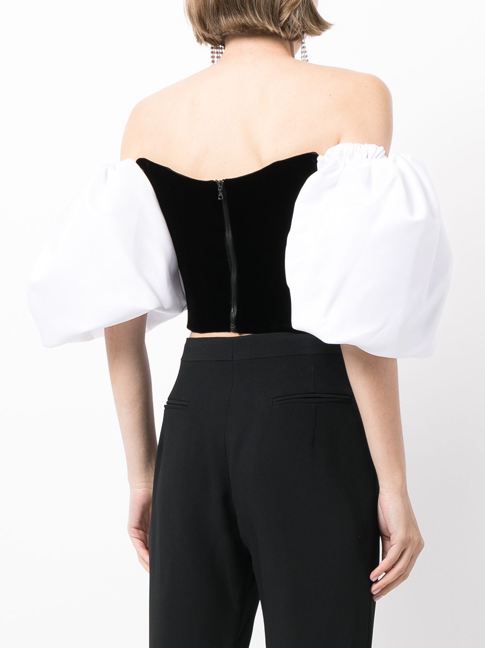 фото Rozie corsets off-shoulder puff sleeve blouse