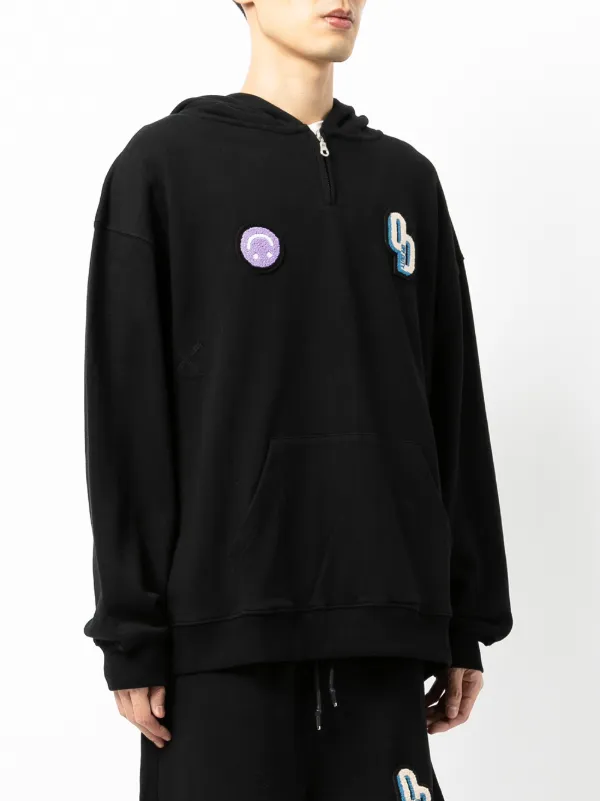 Shop Off Duty logo-patch hoodie with 