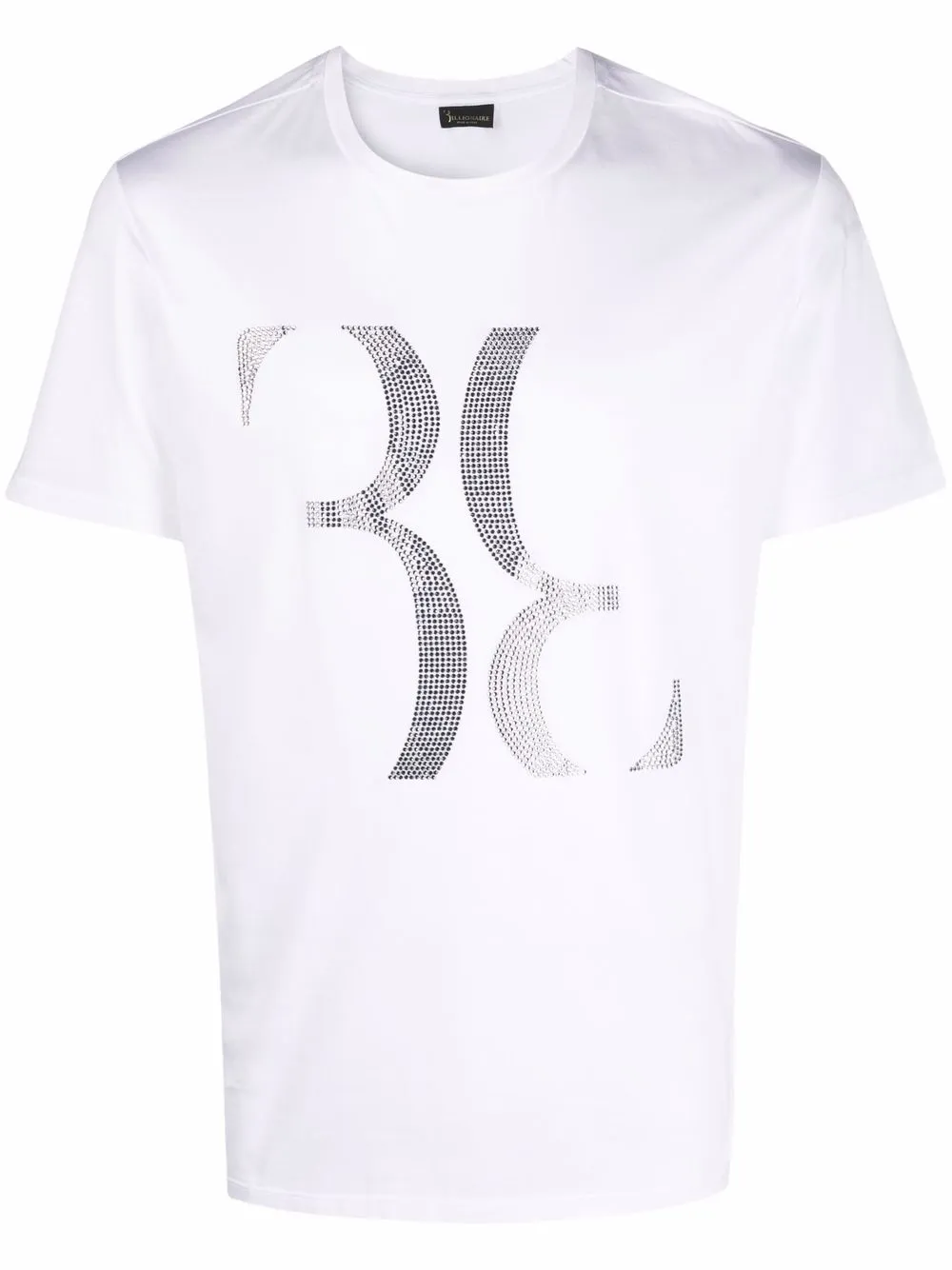 

Billionaire embellished-logo T-shirt - White