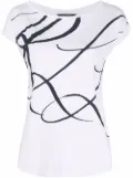 Lauren Ralph Lauren oversized logo print top - White