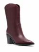 Imagem 2 de Gianvito Rossi Bota bico fino de couro