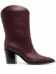 Imagem 1 de Gianvito Rossi Bota bico fino de couro