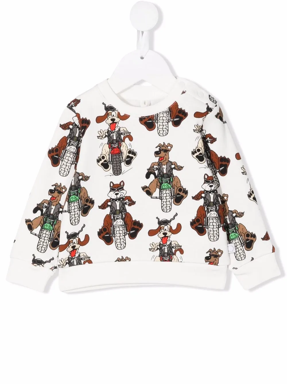 

Stella McCartney Kids sudadera con estampado gráfico - Blanco