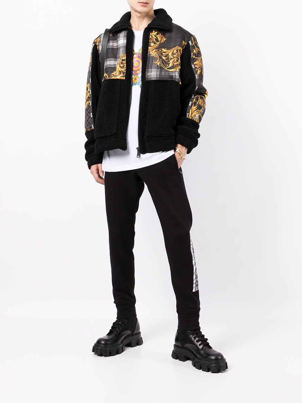 Versace Jeans Couture Trainingsbroek met ritszakken - Zwart