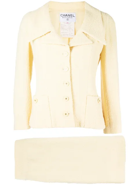 Chanel Pre-Owned denim skirt suit