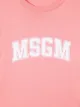 MSGM Kids TEEN logo-print cropped T-Shirt