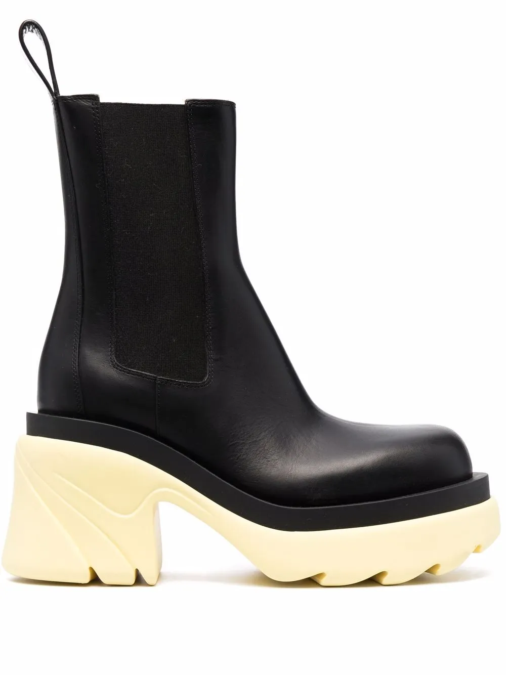 Bottega Veneta contrast sole platform ankle boots