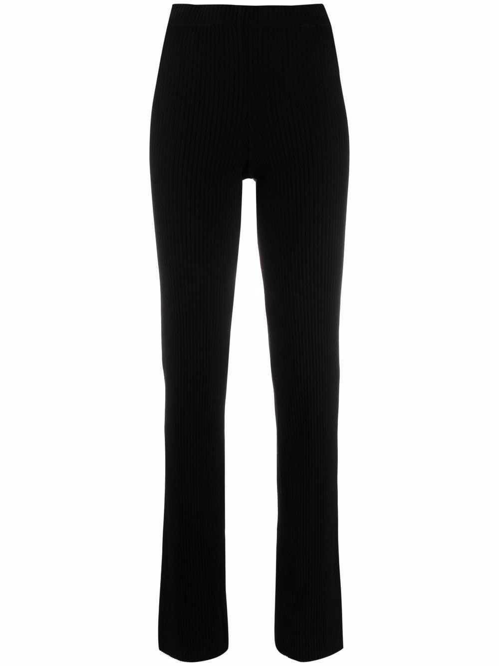 

Cotton Citizen pantalones rectos con tiro alto - Negro