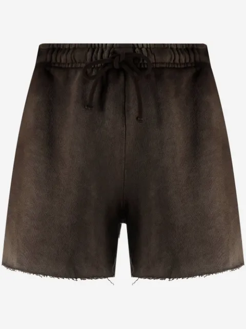 Cotton Citizen faded raw-cut track shorts 