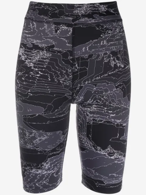 MCQ high-rise fitted cycling shorts
