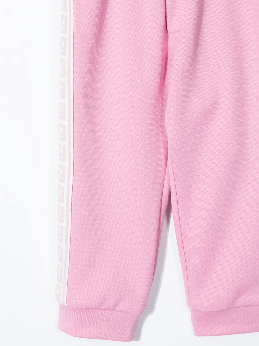 Fendi Ff-stripe Trackpants In 粉色