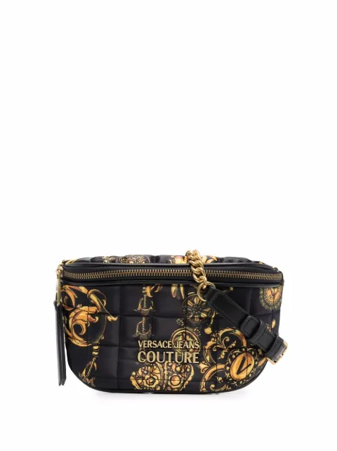 Versace Jeans Couture Pochete matelassê com estampa barroca