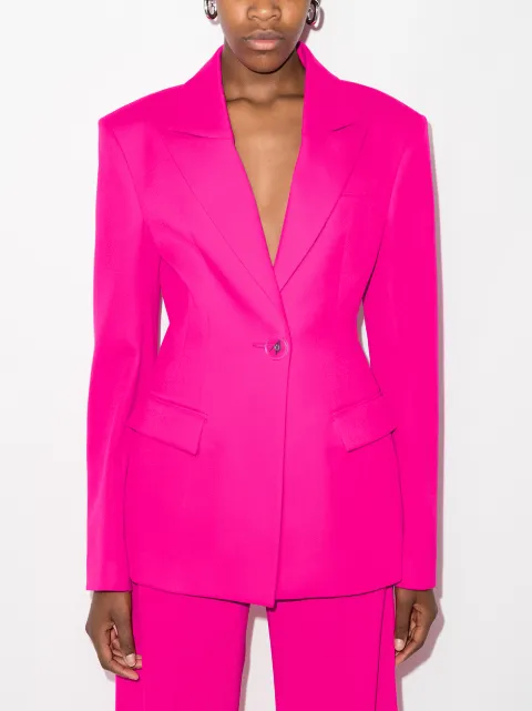 The Attico Blazer à Simple Boutonnage - Farfetch