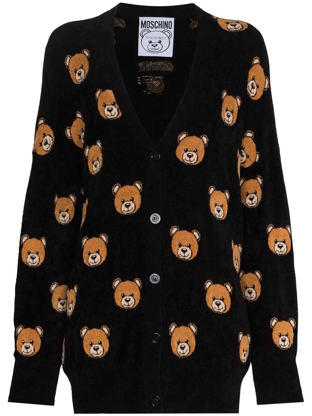 

Moschino cárdigan con motivo Teddy Bear - Negro