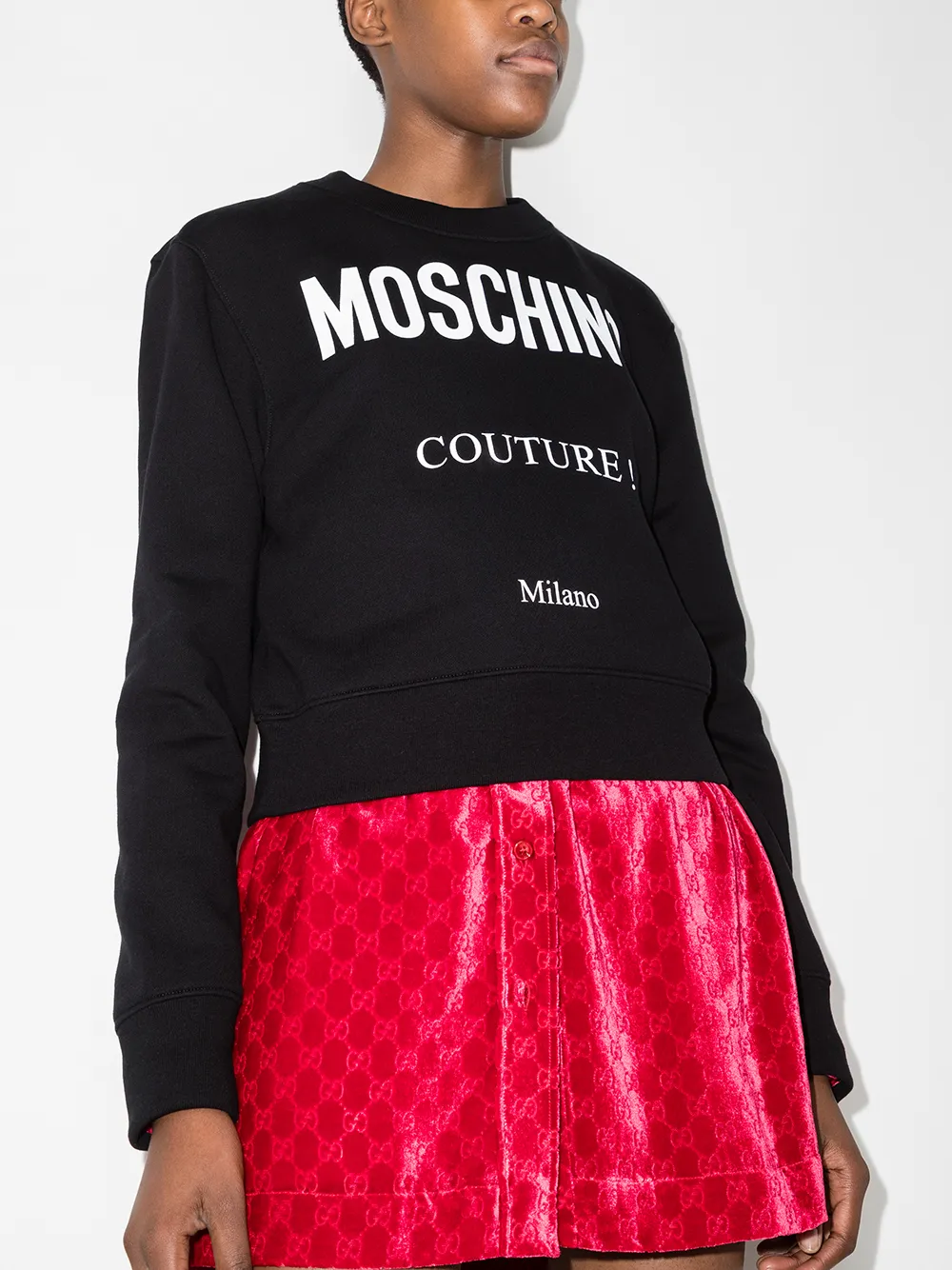 фото Moschino толстовка couture с логотипом