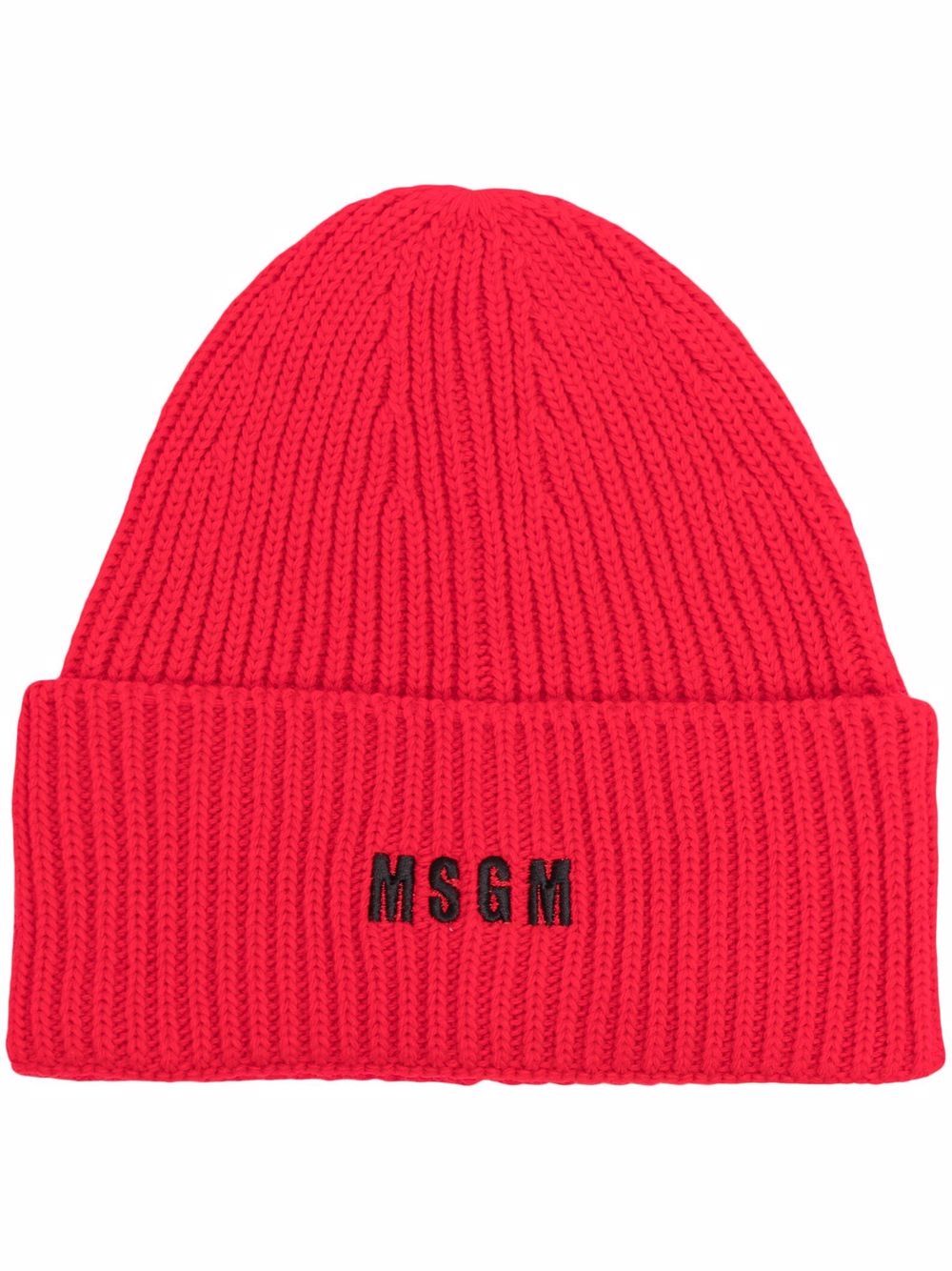 фото Msgm шапка бини с вышитым логотипом