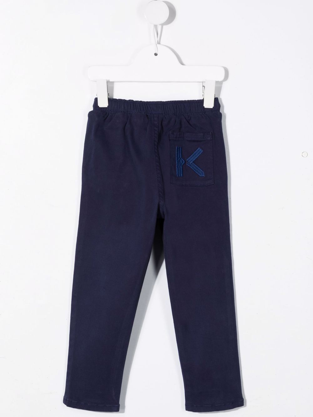 фото Kenzo kids брюки прямого кроя с логотипом