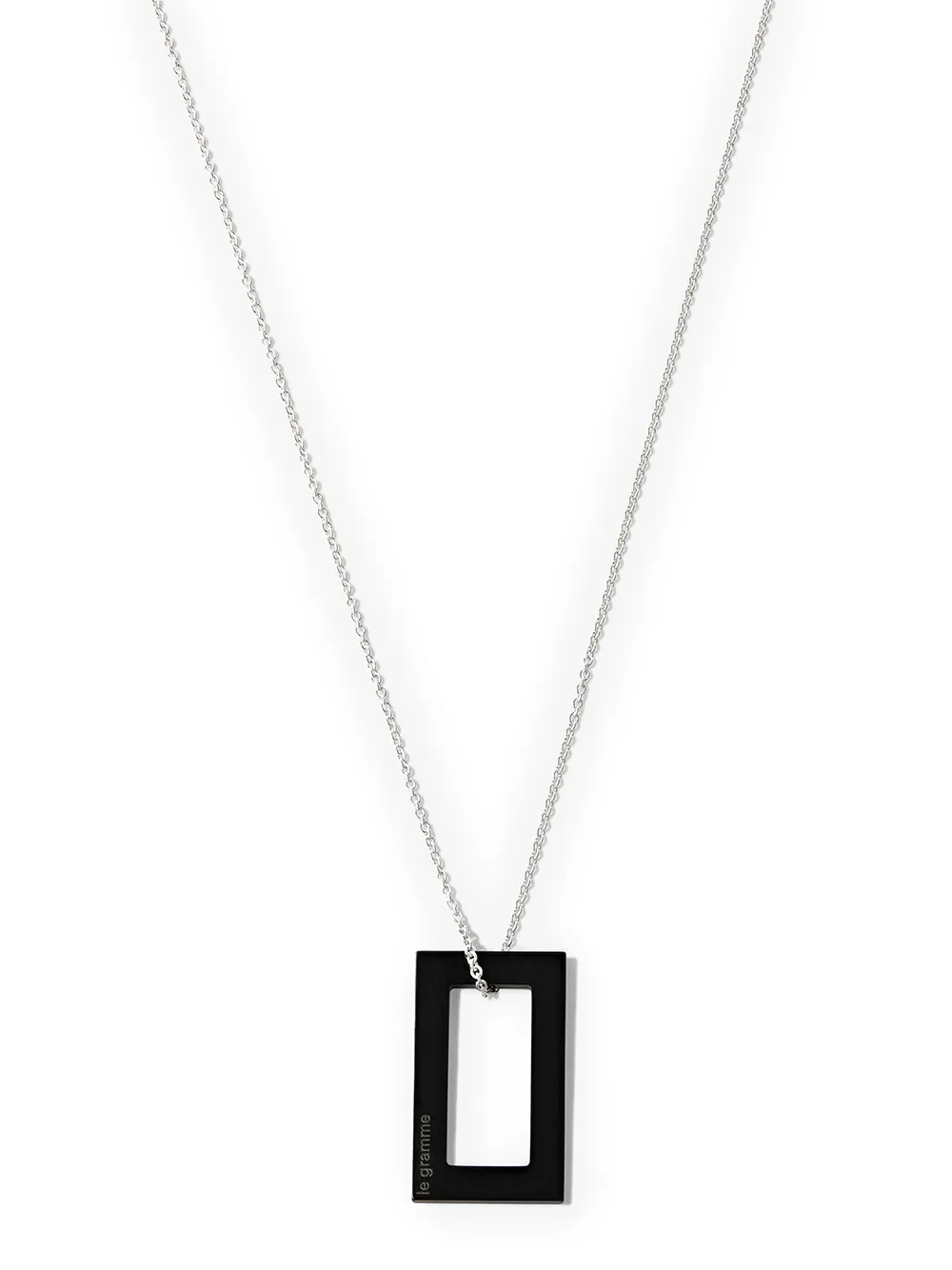 

Le Gramme rectangle-pendant necklace - Silver