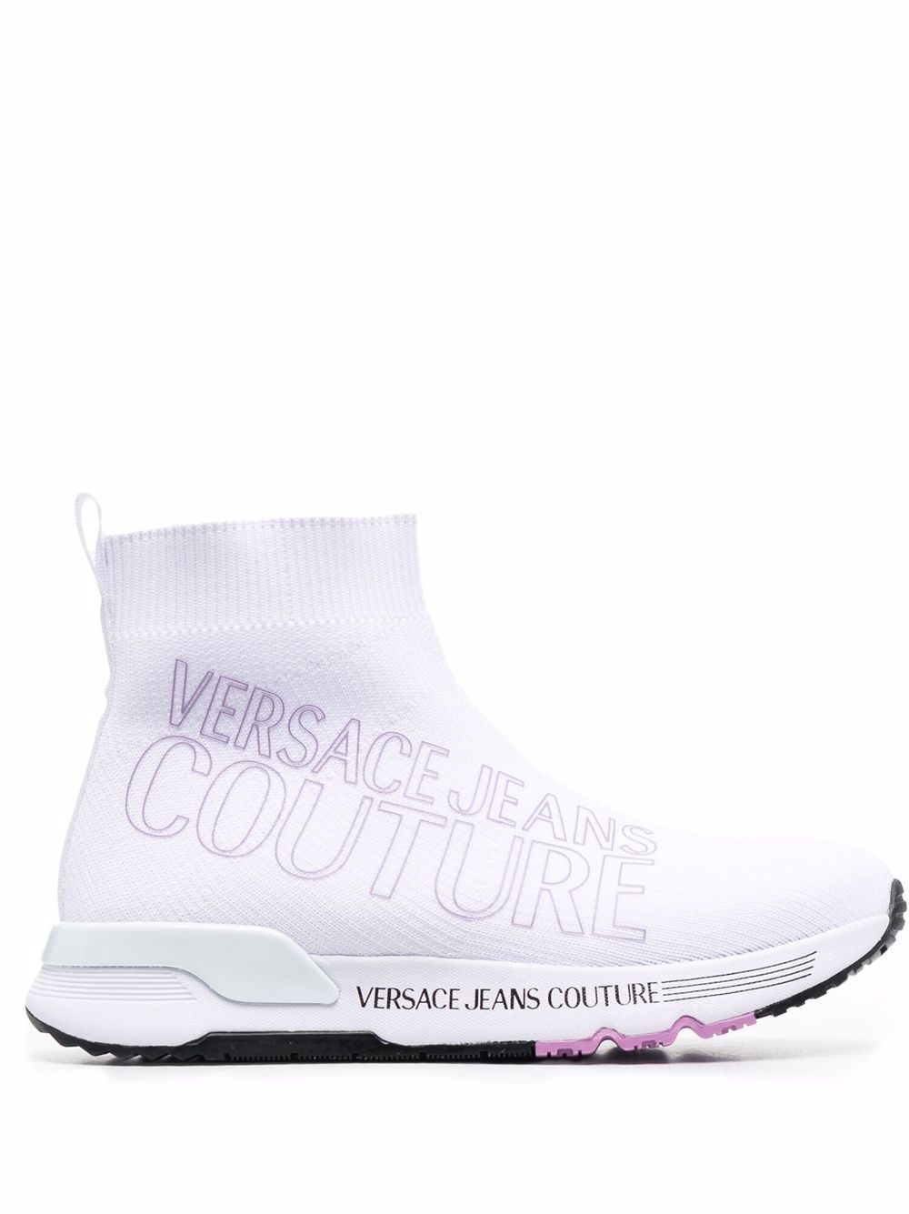 фото Versace jeans couture высокие кроссовки с логотипом