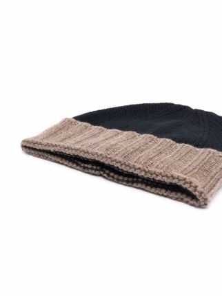 two-tone cashmere beanie展示图