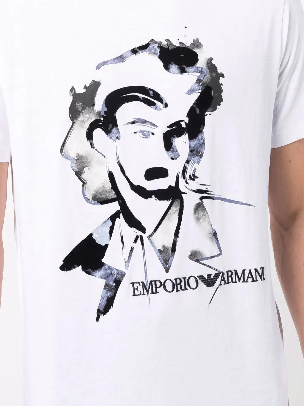 фото Emporio armani футболка с графичным принтом